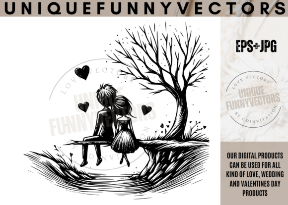 Charming Cartoon Vectors for Love & Wedding Design
