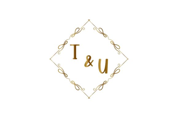 Elegant Floral Monograms: T & U Wedding Design Guide