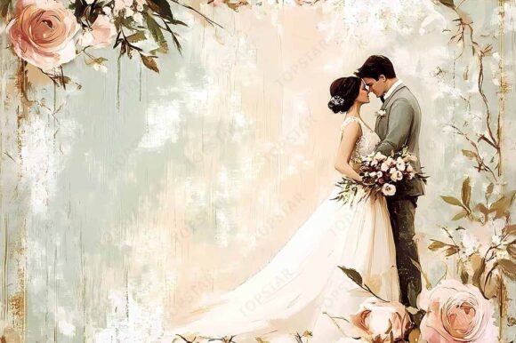 Elegant Wedding Day Couple Illustration: A Designer's Guide