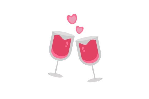 Elegant Wedding Love Drink Vector Art for Modern Design