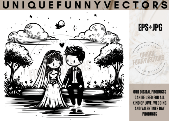 Wedding Couple Svg and Stick Vectors 354: A Designer's Guide