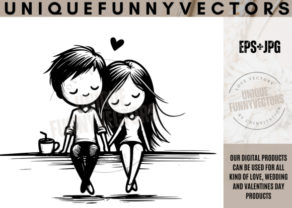 Wedding Couple Svg & Stick Vectors 373: Design Assets for Love Stories